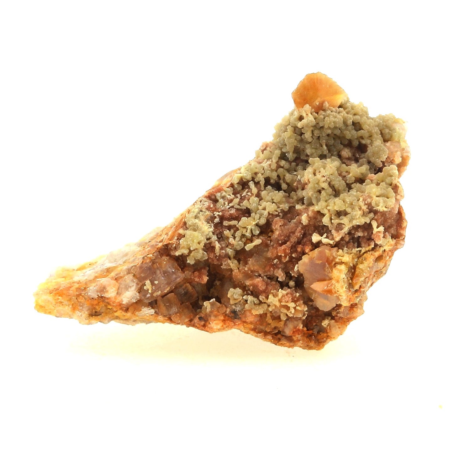 Wulfenite + Mimetite. 46.4 carats. Lantignié, France