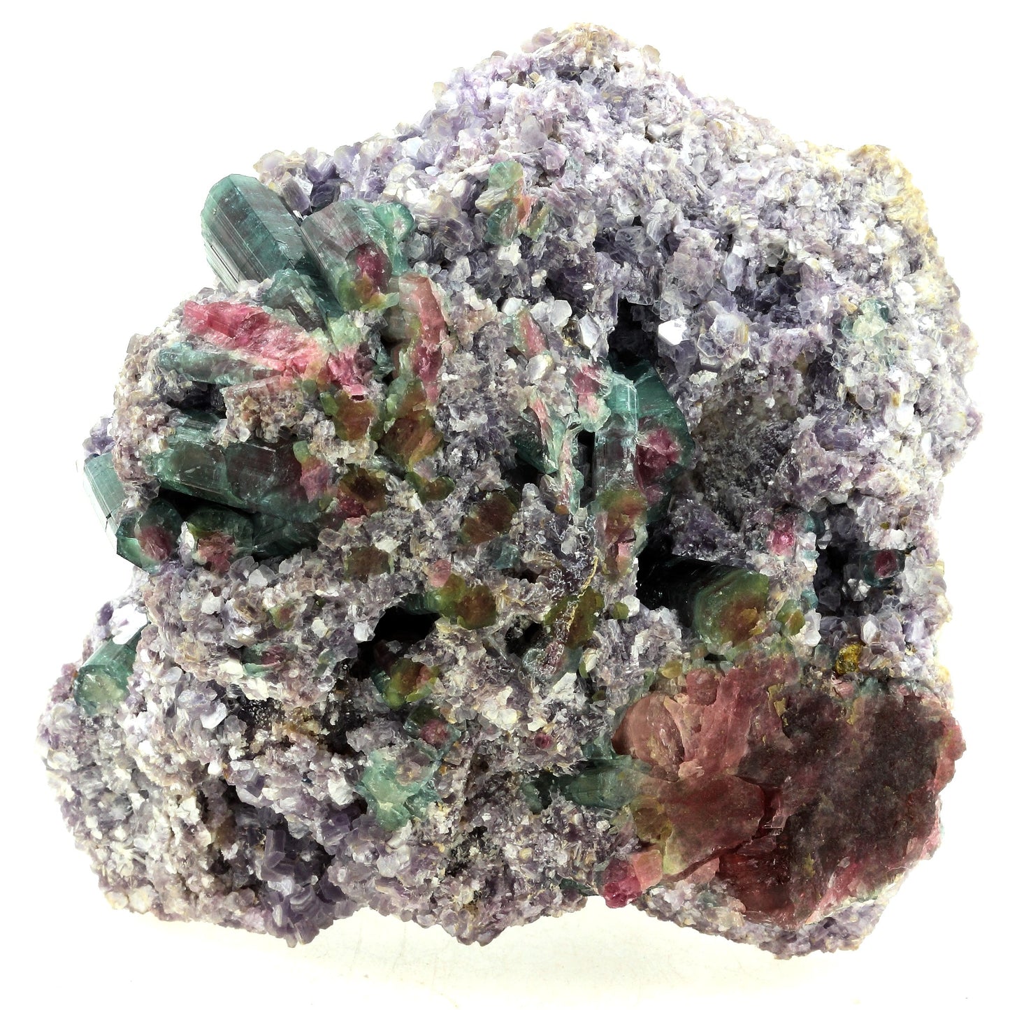 Tourmaline + Lepidolite. 3864.5 carats. Pederneira mine, Minas Gerais, Bresil