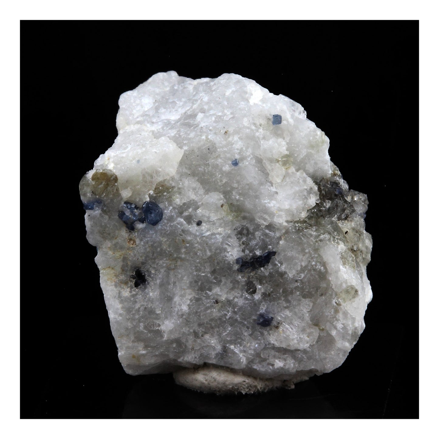 Spinelle Cobalt dans Marbre. 16.0 carats. Khe Khi, Luc Yen, Vietnam