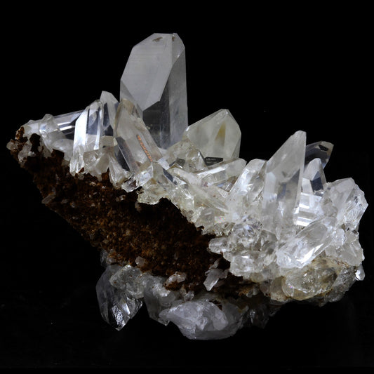 Quartz + Limonite. 136.0 carats. Freney d'Oisans, Bourg d'Oisans, France