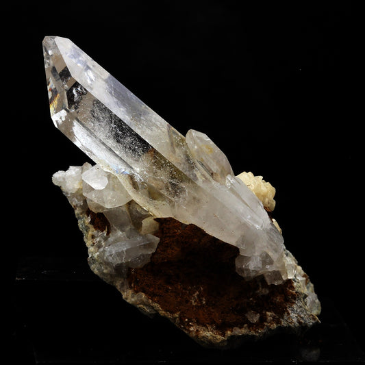 Quartz + Limonite. 185.0 carats. Freney d'Oisans, Bourg d'Oisans, France