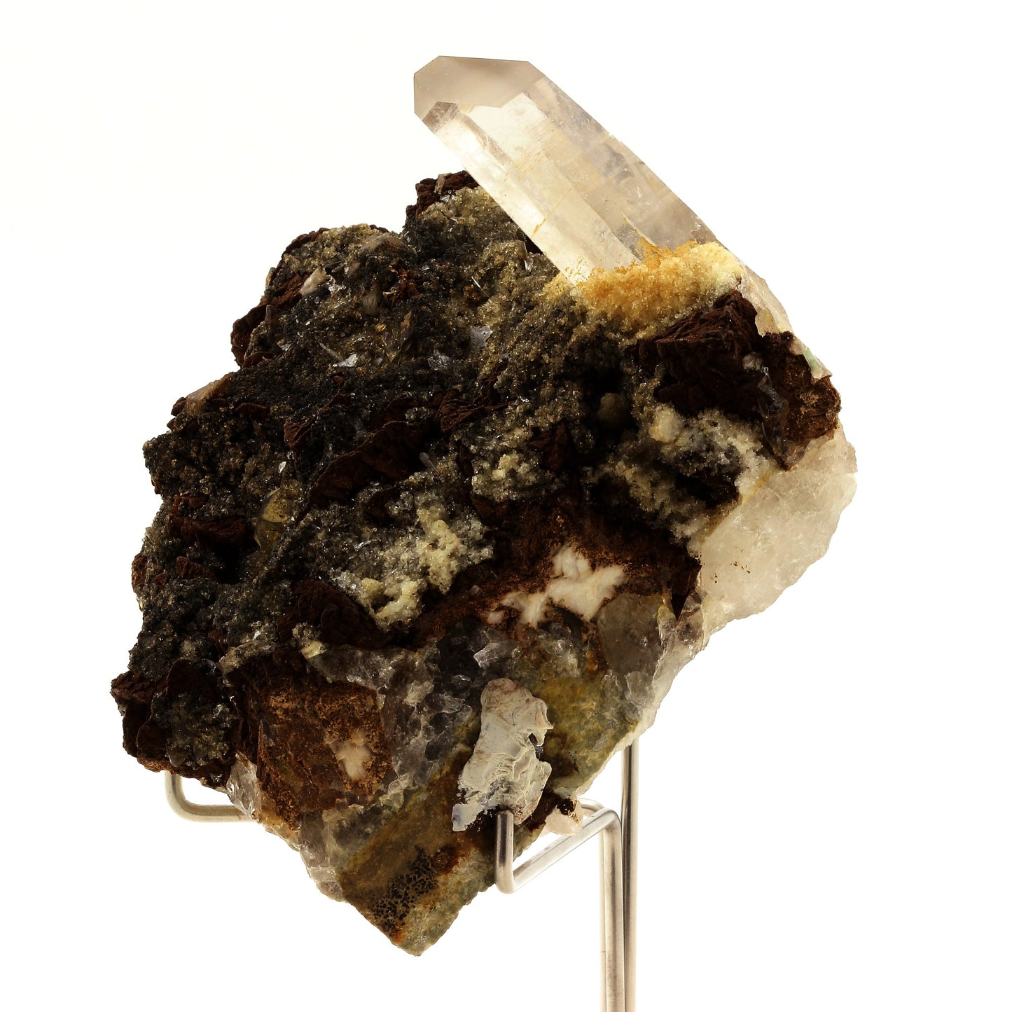 Quartz, Siderite, Gypse. 2645.5 carats. Vaujany, Isère, France