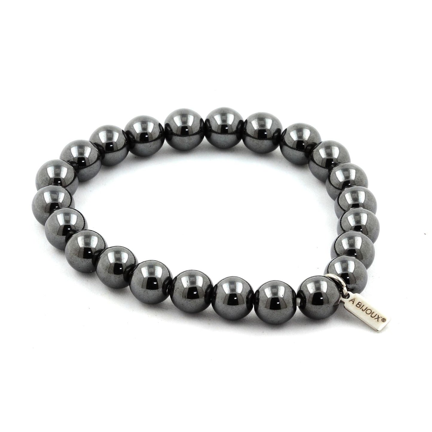 Hématite. Bracelet en Perles naturelles