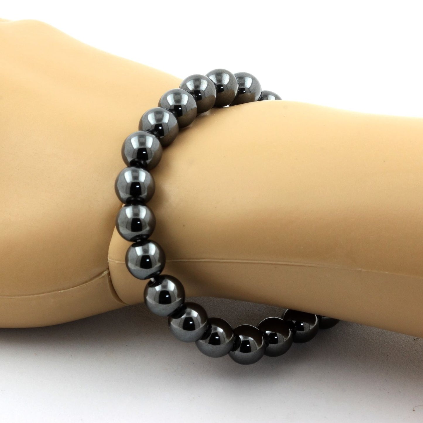 Hématite. Bracelet en Perles naturelles