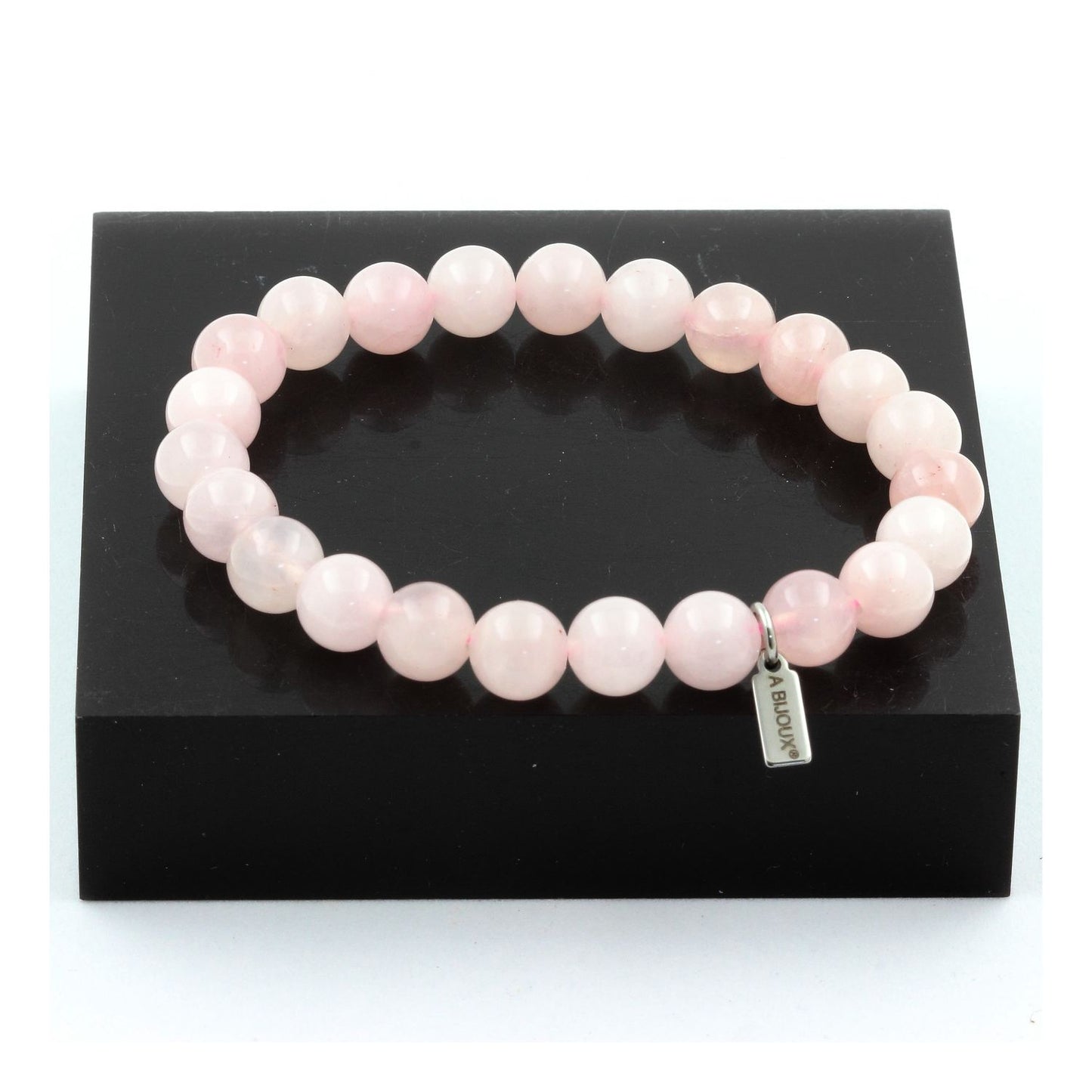 Quartz rose. Bracelet en Perles naturelles