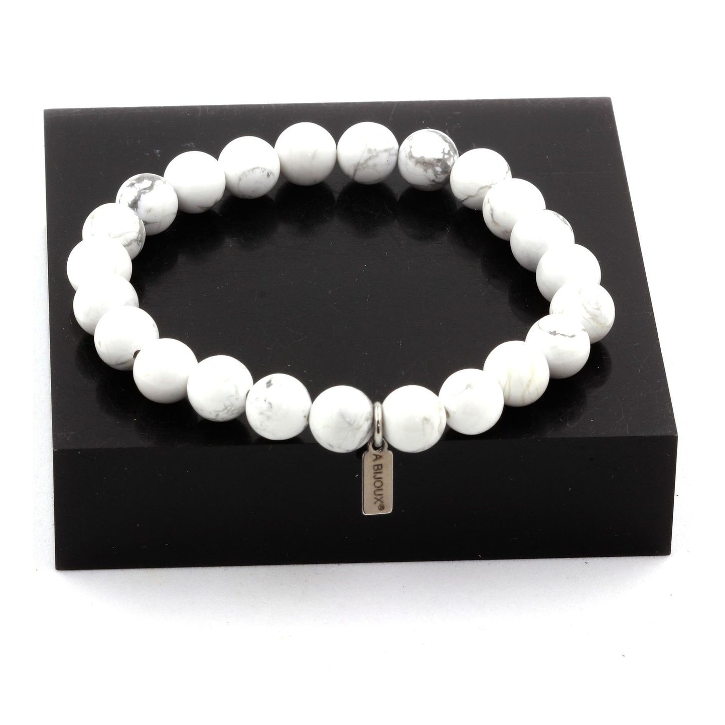 Howlite. Bracelet en Perles naturelles