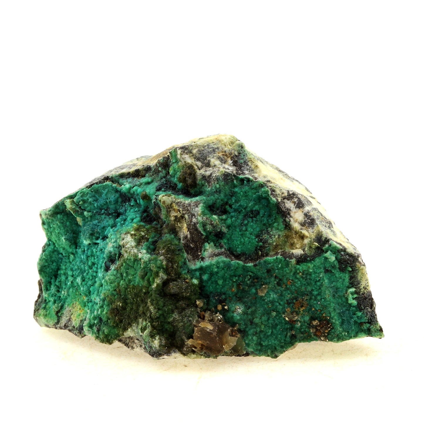 Malachite + Pyrite. 204.60 carats. L'Alp, Villar-d'Arêne, Hautes-Alpes, France