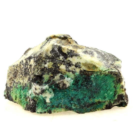 Malachite + Pyrite. 204.60 carats. L'Alp, Villar-d'Arêne, Hautes-Alpes, France