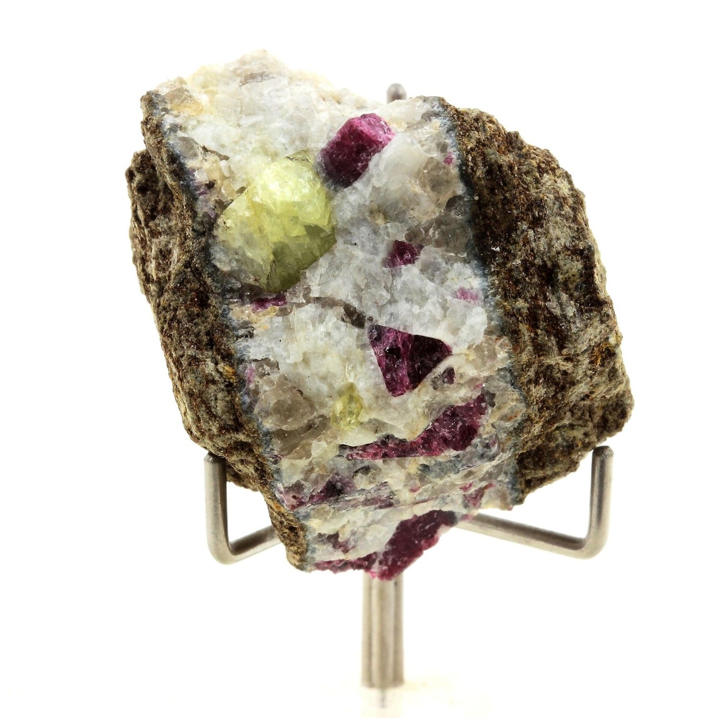 Londonite, Rhodizite, Tourmaline, 235.5 carats, Antsongombato, Madagascar