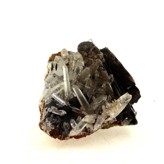 Quartz + Siderite + Hematite. 105.0 carats. Mine de Chachatier, Isère, France
