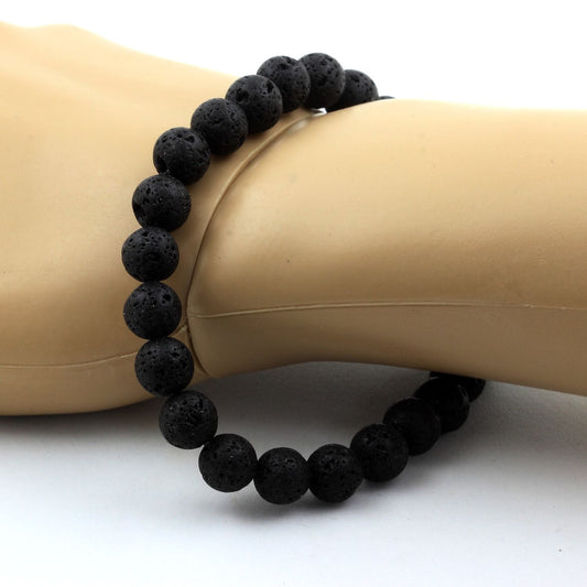 Lave. Bracelet en Perles naturelles