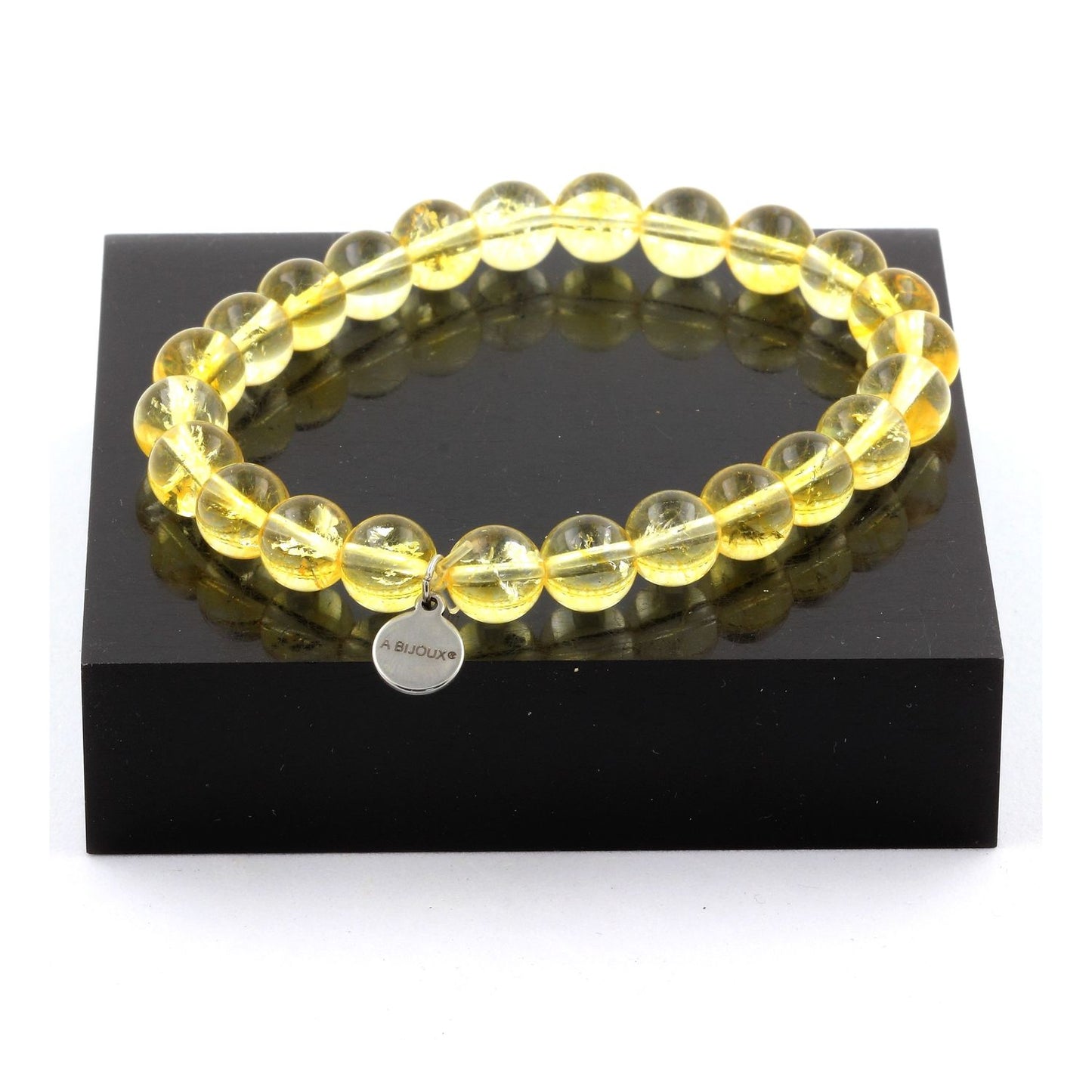 Citrine. Bracelet en Perles naturelles