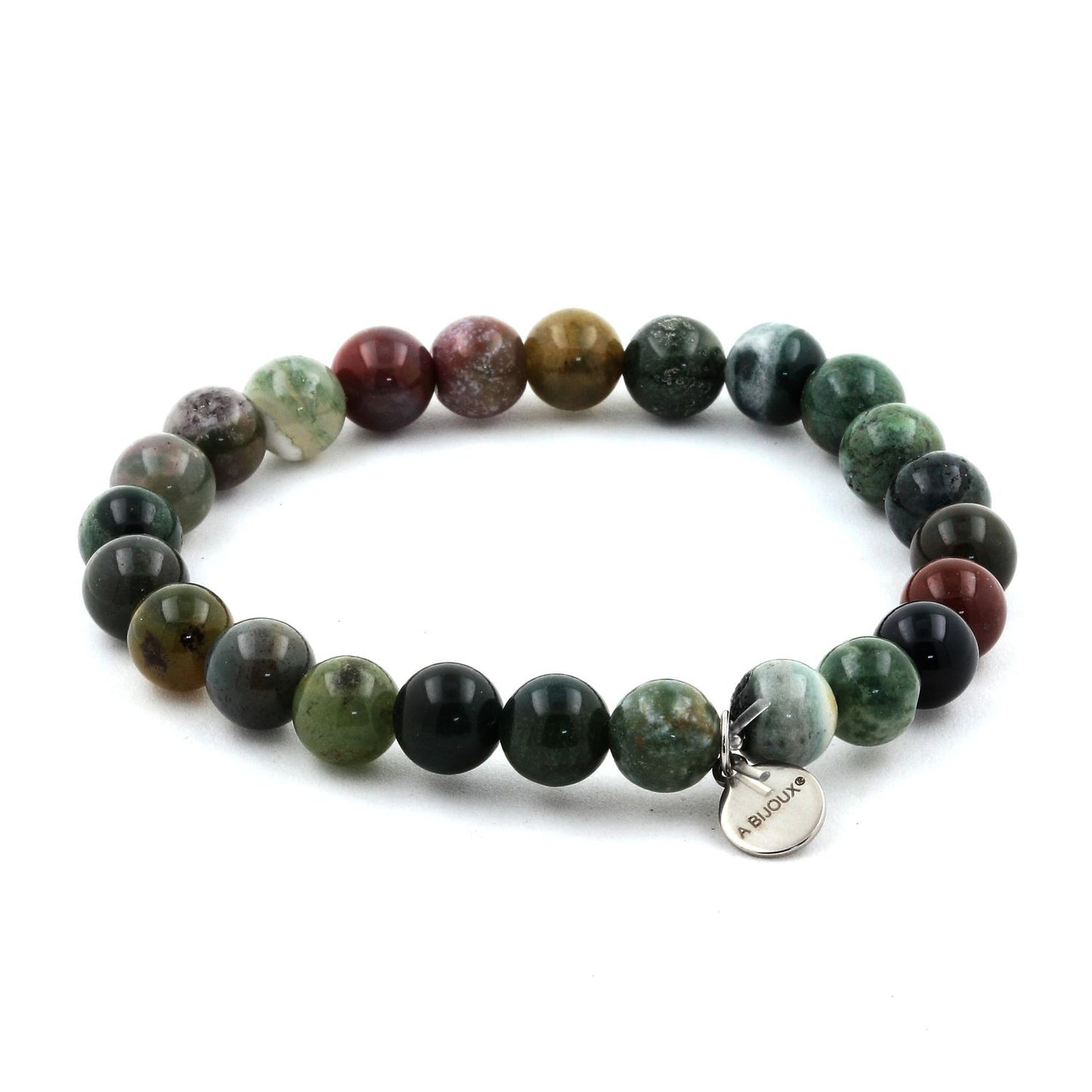 Agate Indienne. Bracelet en Perles naturelles