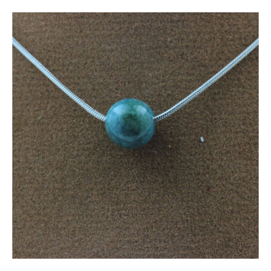 Collier 1 perle Apatite 8 mm
