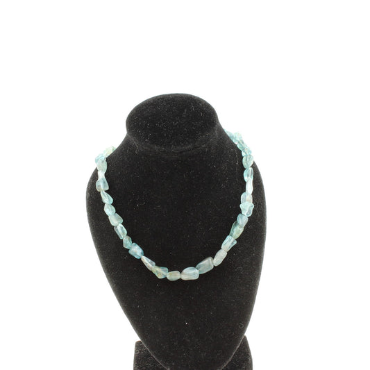 Collier perles Apatite du Brésil