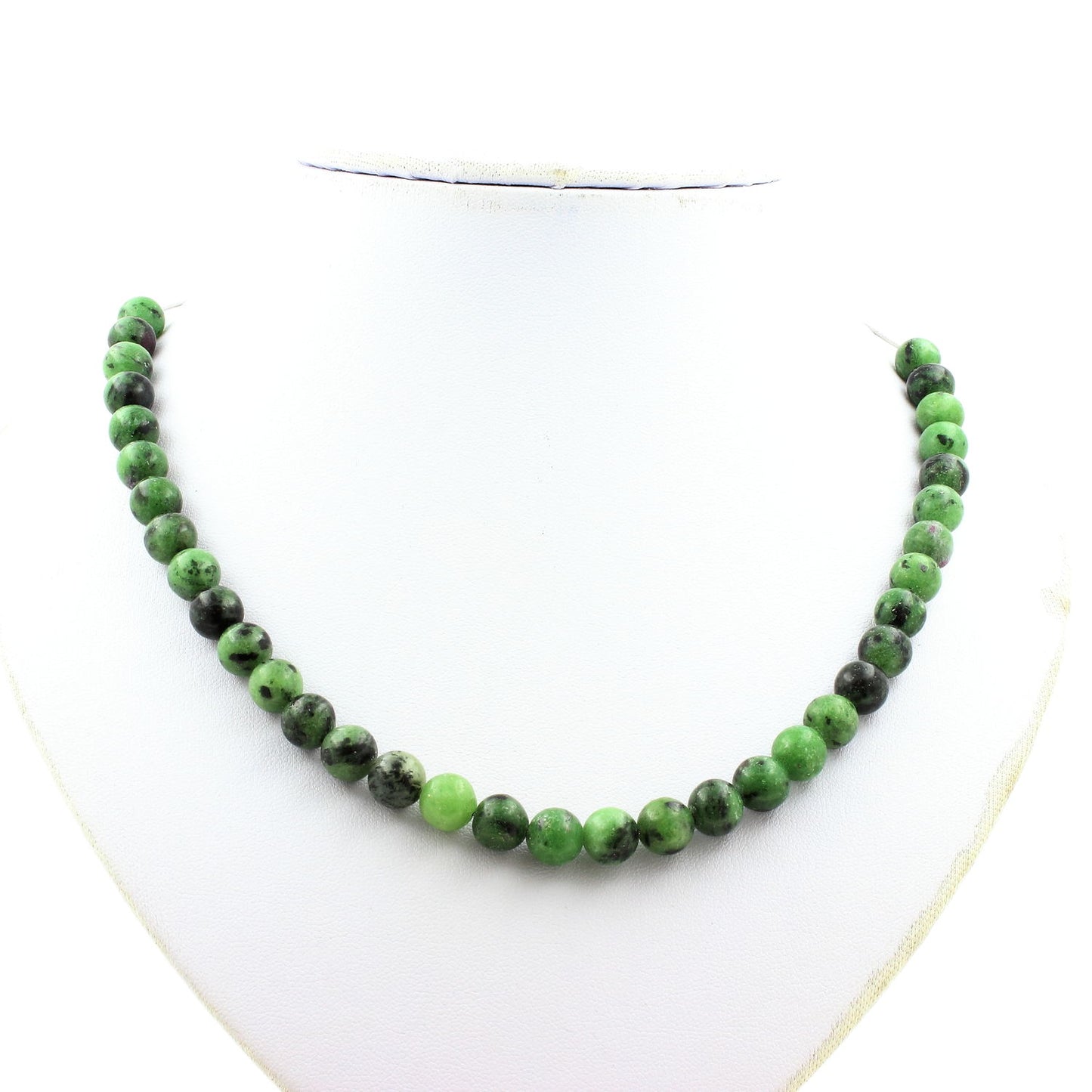 Collier perles Epidote d'Australie 8 mm