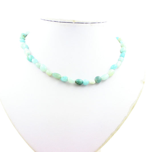 Collier perles Amazonite du Brésil