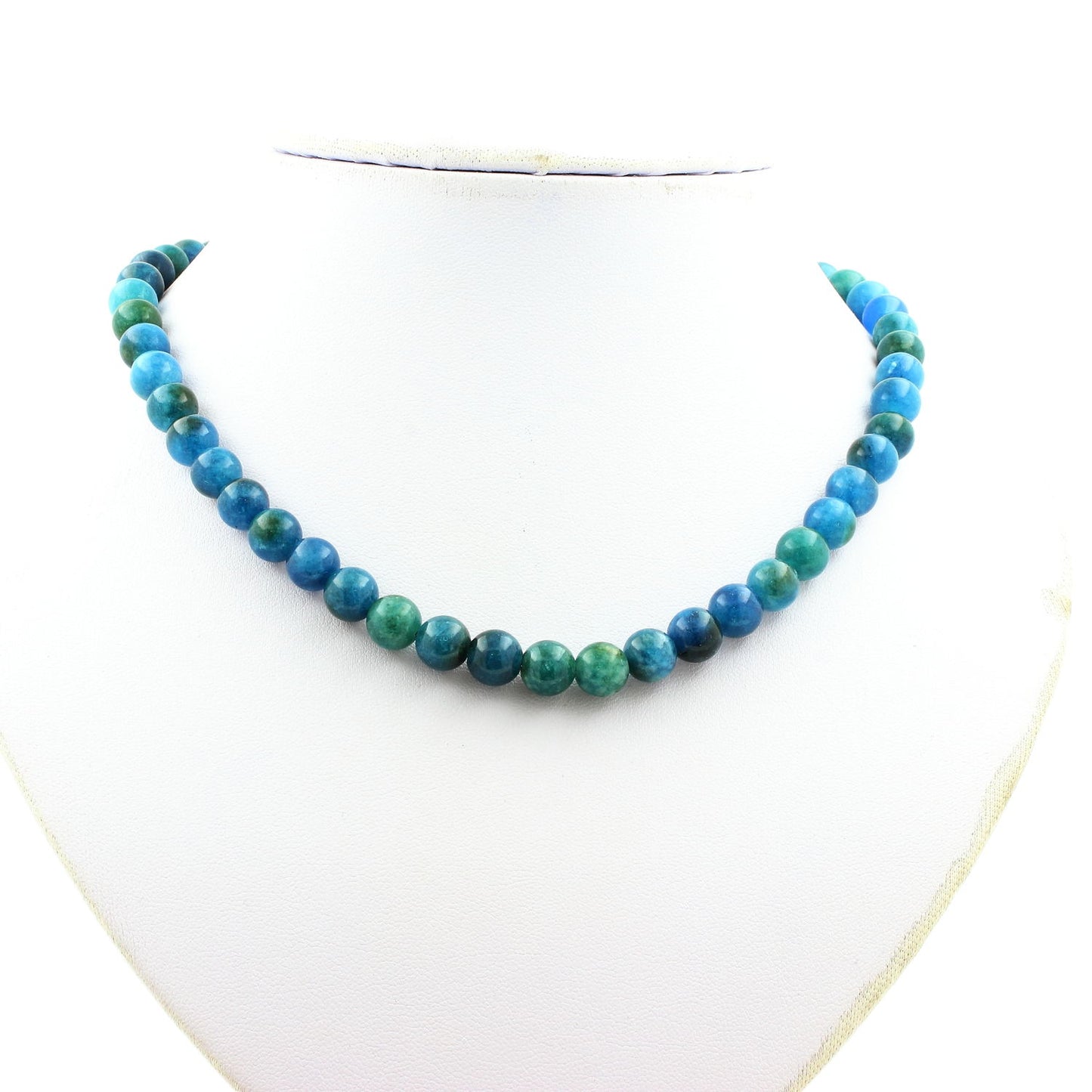 Collier perles Apatite 8 mm