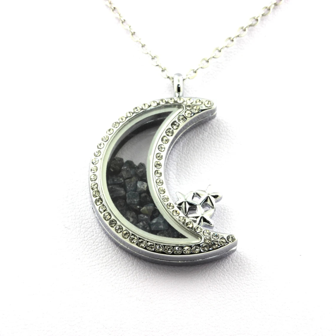 Collier Saphir brut modèle Lune