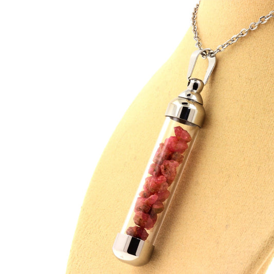 Collier Spinelle brut modèle tube 50 mm