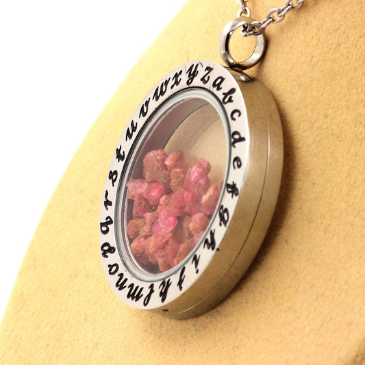 Collier Spinelle naturels modèle Alphabet