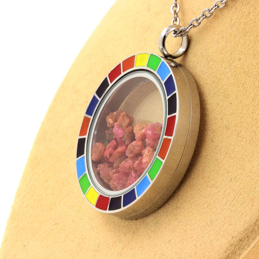 Collier Spinelle naturels modèle Arc-en-ciel