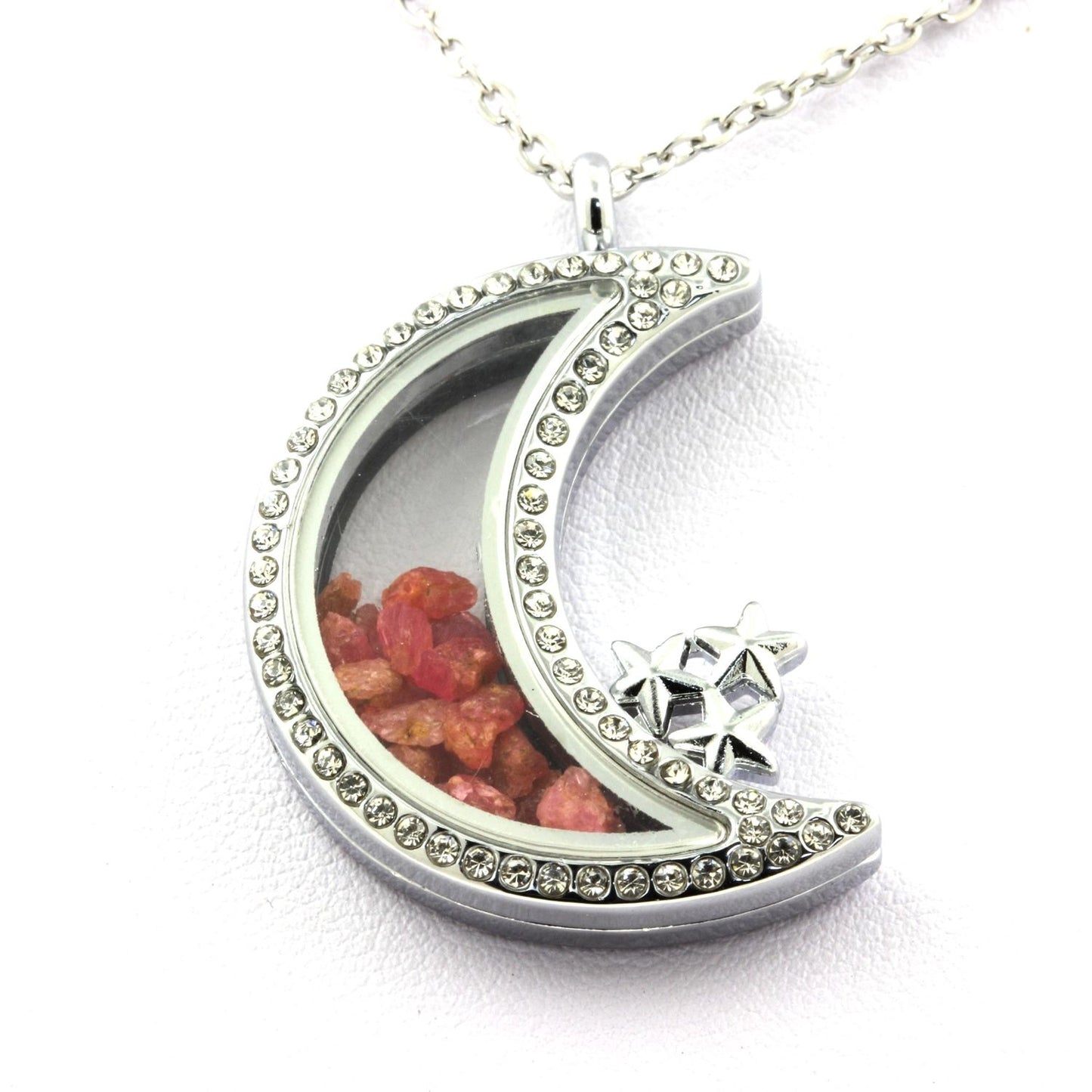 Collier Spinelle naturels modèle Lune