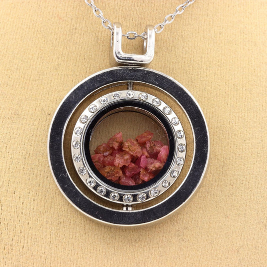 Collier Spinelle naturels modèle Sablier Sphérique
