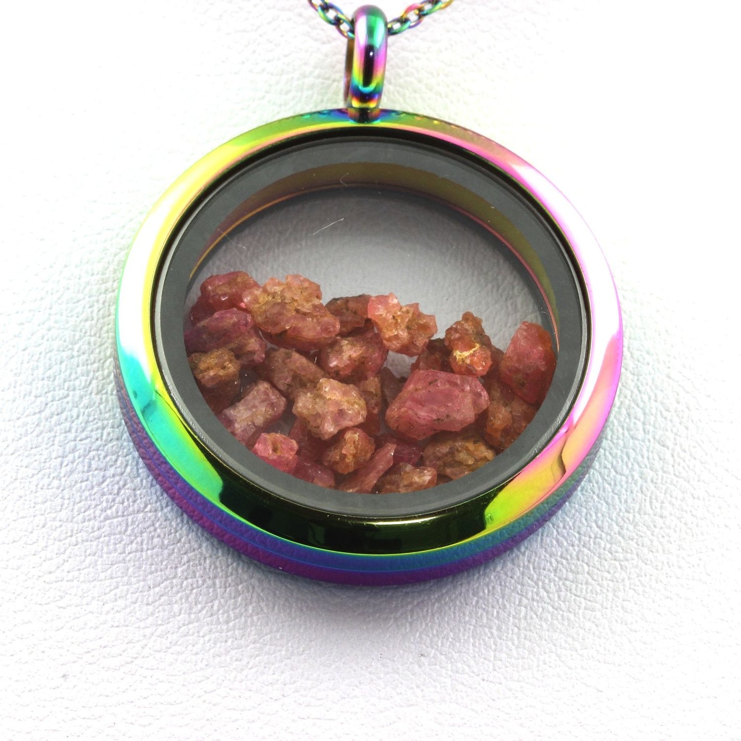 Collier Spinelle naturels modèle multicolore
