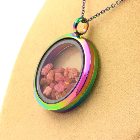 Collier Spinelle naturels modèle multicolore