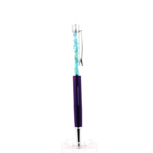 Stylo pierre brut Apatite Paraiba naturels