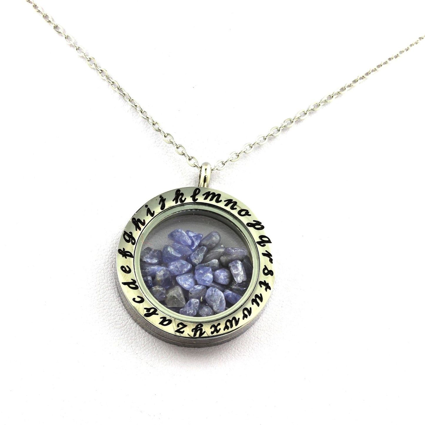 Collier Tanzanite brut modèle Alphabet
