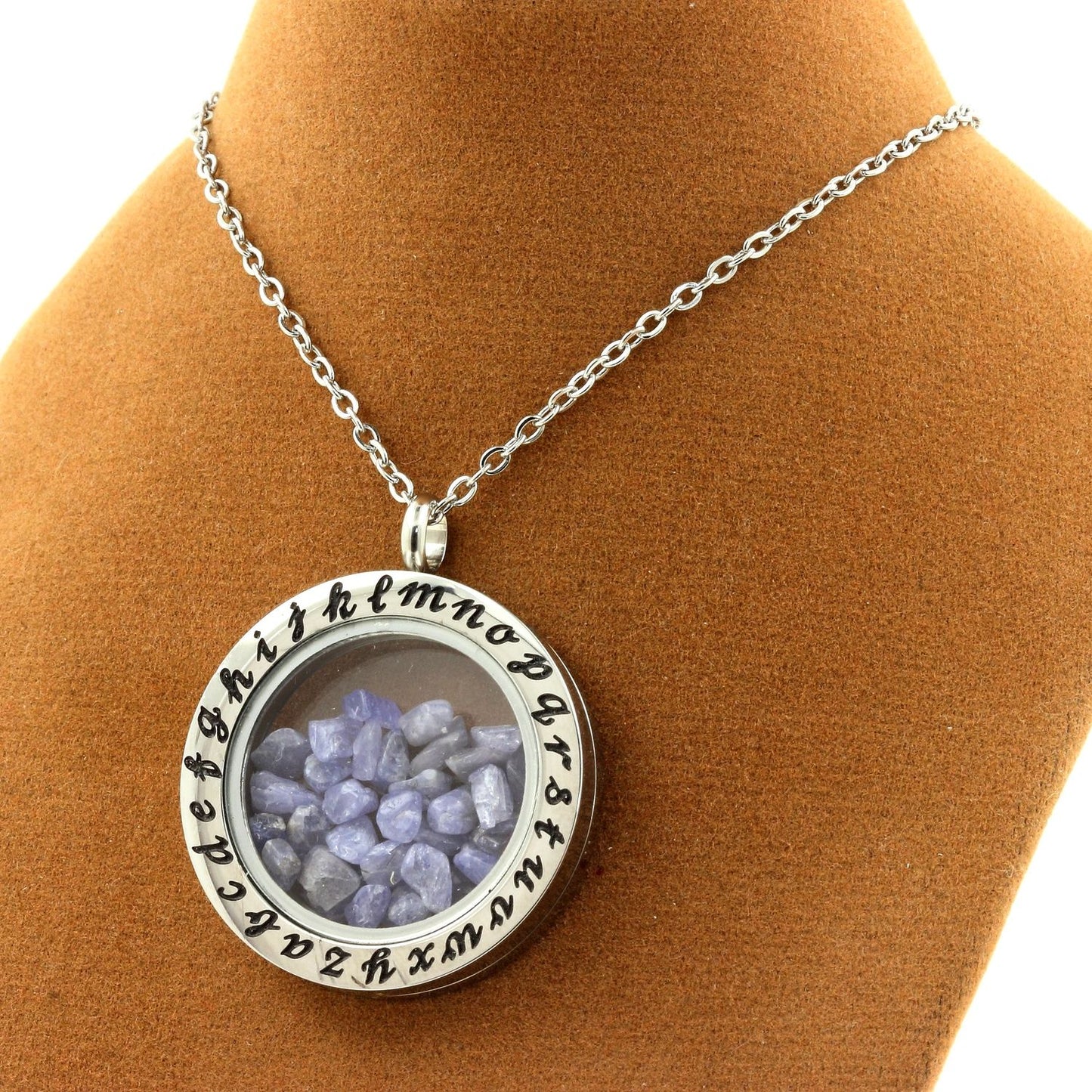 Collier Tanzanite brut modèle Alphabet