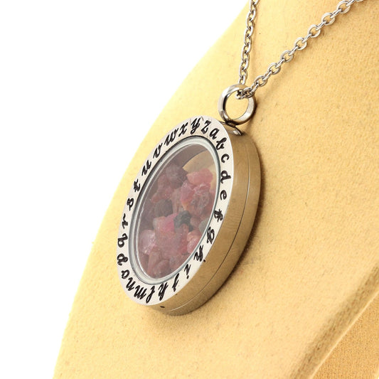 Collier Tourmaline multicolore brut modèle Alphabet