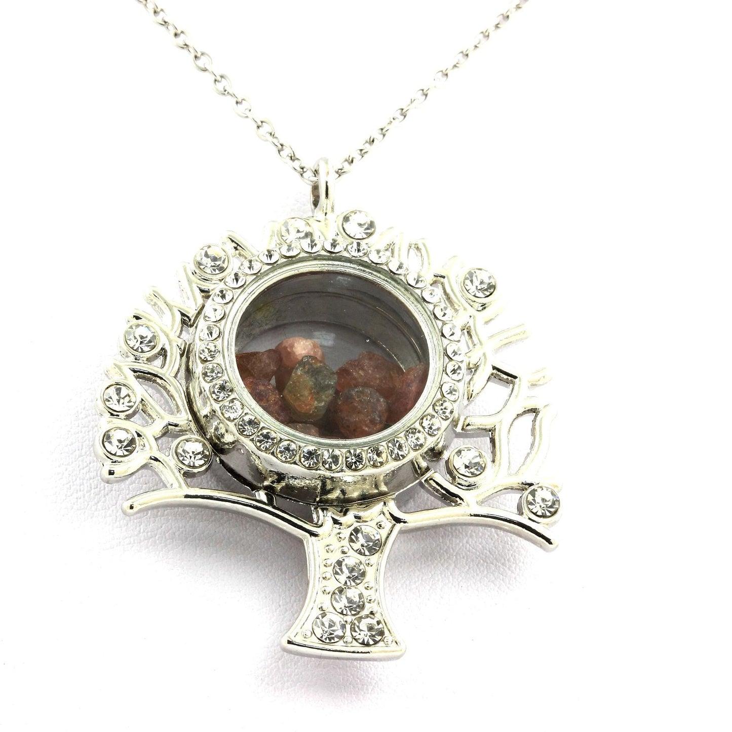 Collier Tourmaline multicolore brut modèle Arbre