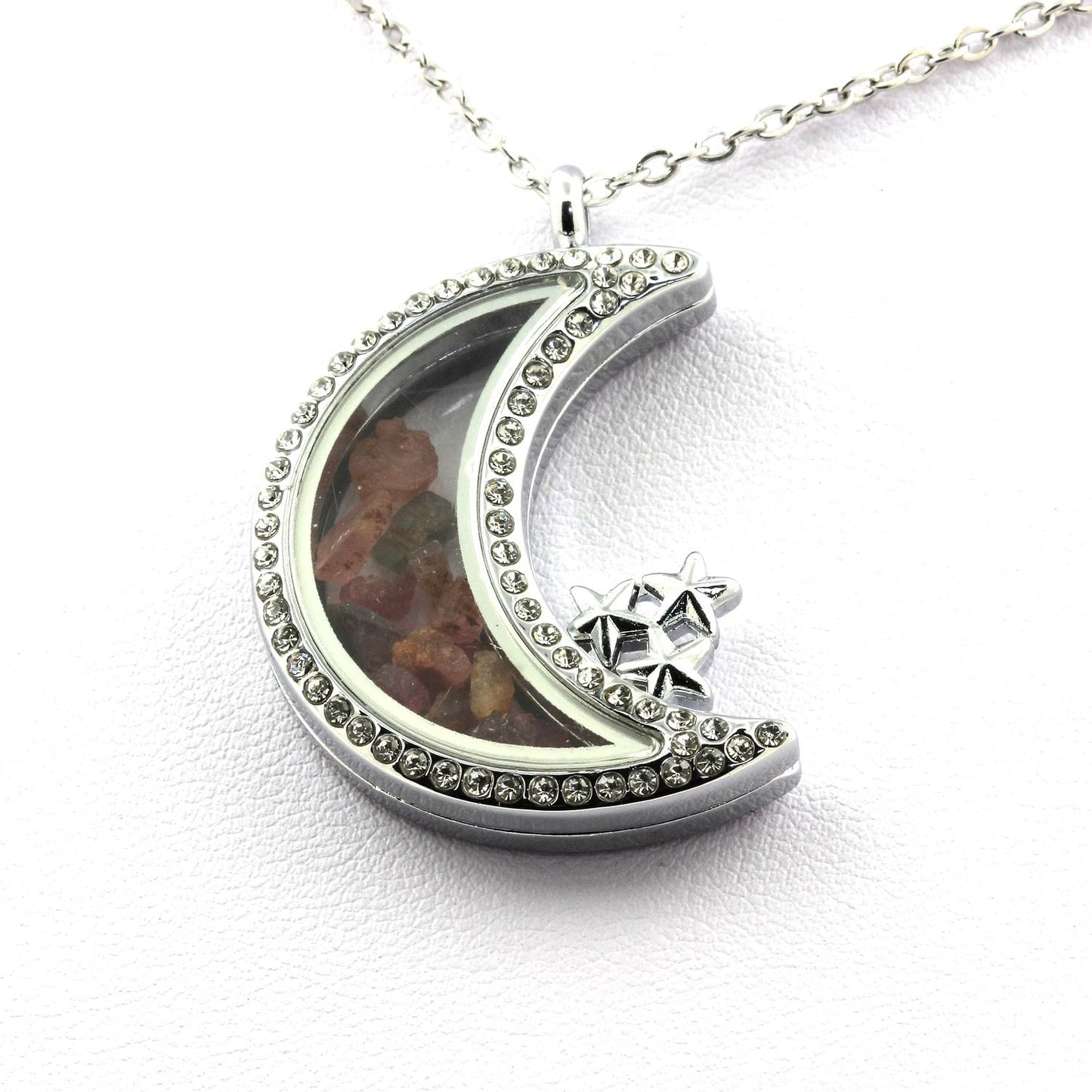 Collier Tourmaline multicolore brut modèle Lune