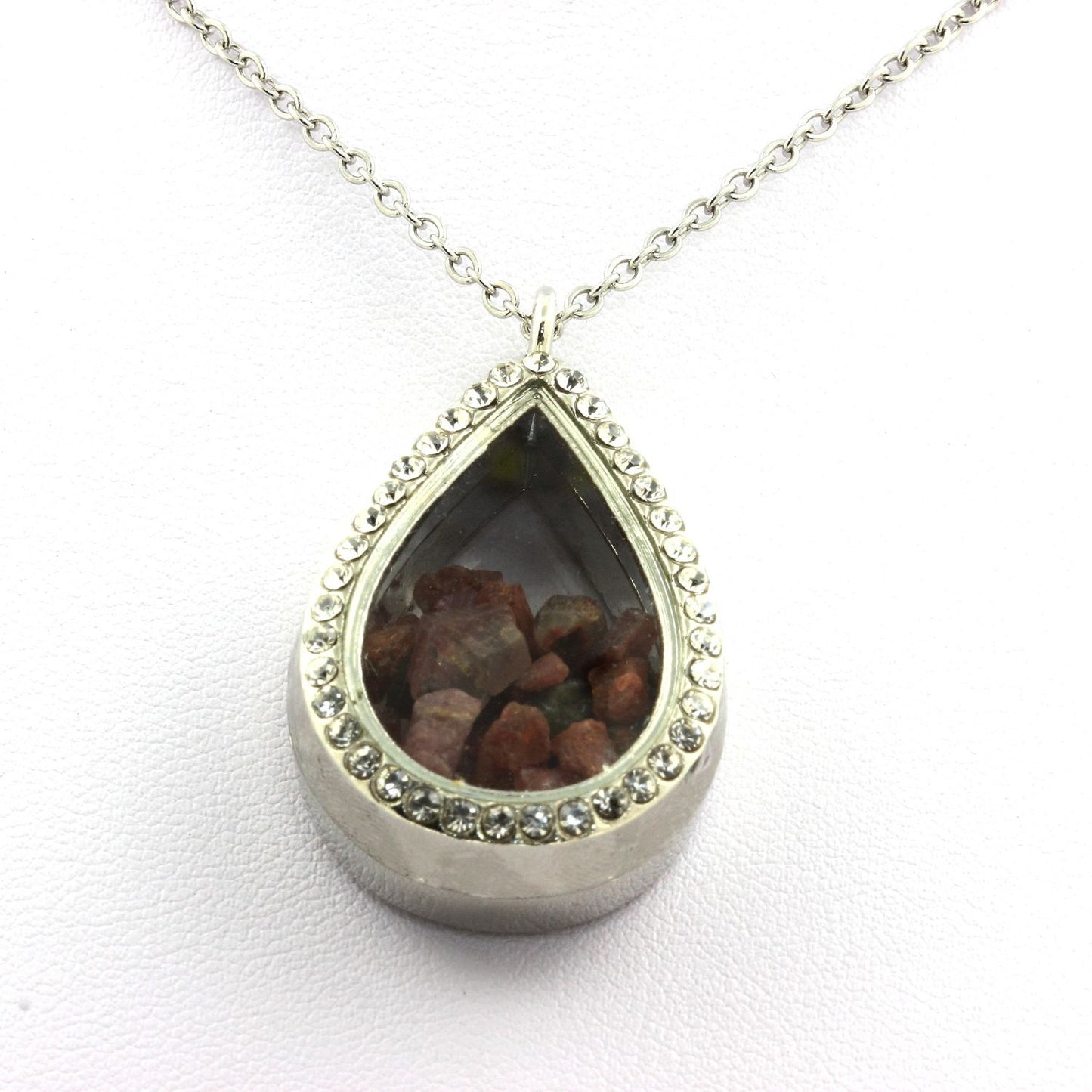 Collier Tourmaline multicolore brut modèle goutte