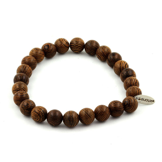 bois naturel Bracelet Perles