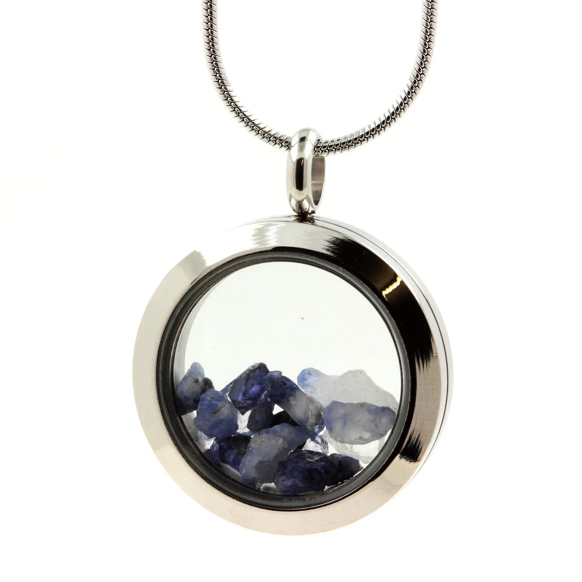 Collier Benitoite modèle Médaillon
