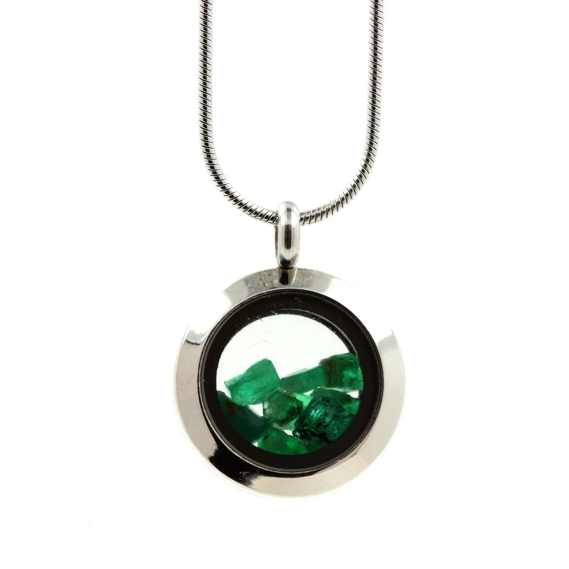 Collier Emeraude modèle Médaillon