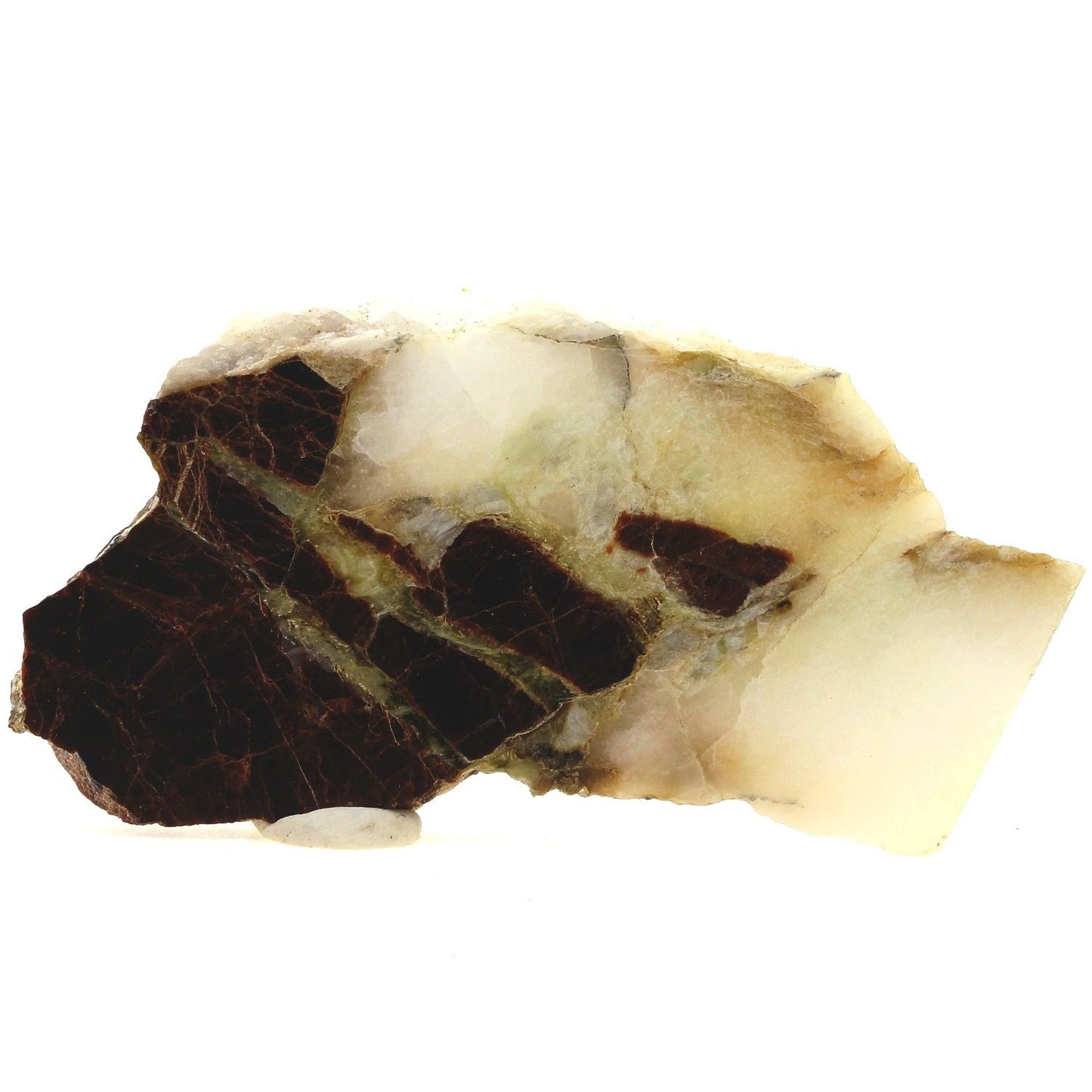 Clinohumite dans marbre. 359.50 carats. Bessans, Savoie, France