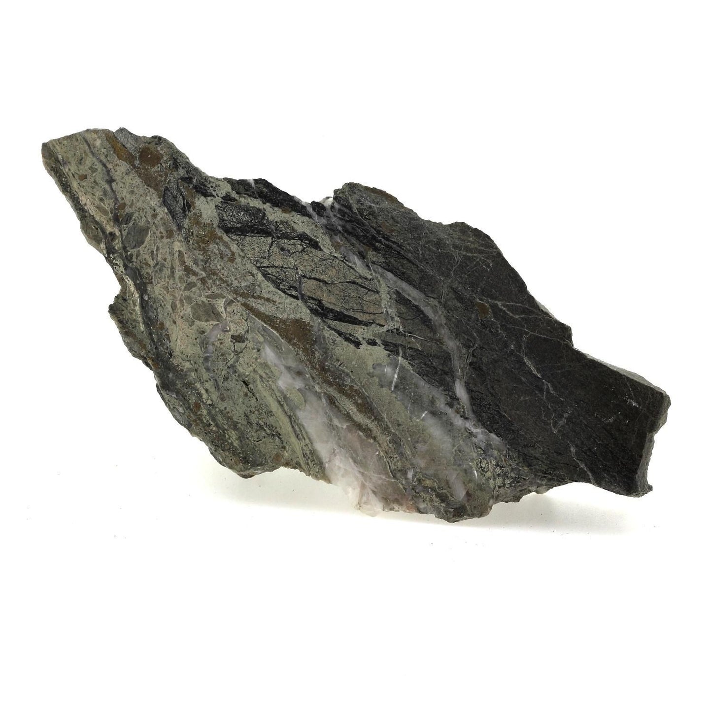 Amphibolite cisaillée et minéralisée en pyrite. 1355.1 carats. La Brévenne, France