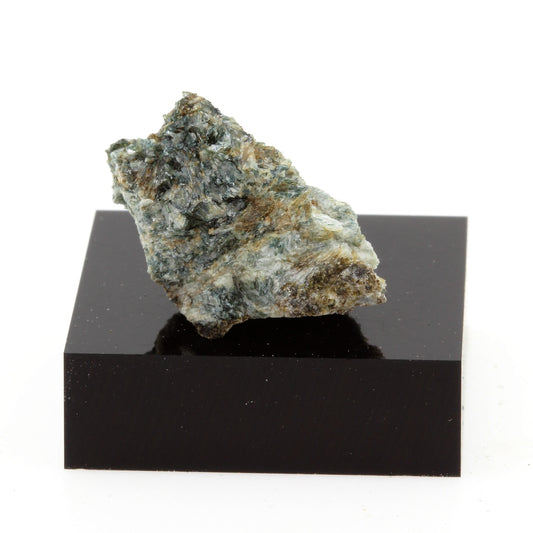 Brochantite Schist. 21.6 carats. Eastern Metals Mine, Québec, Canada