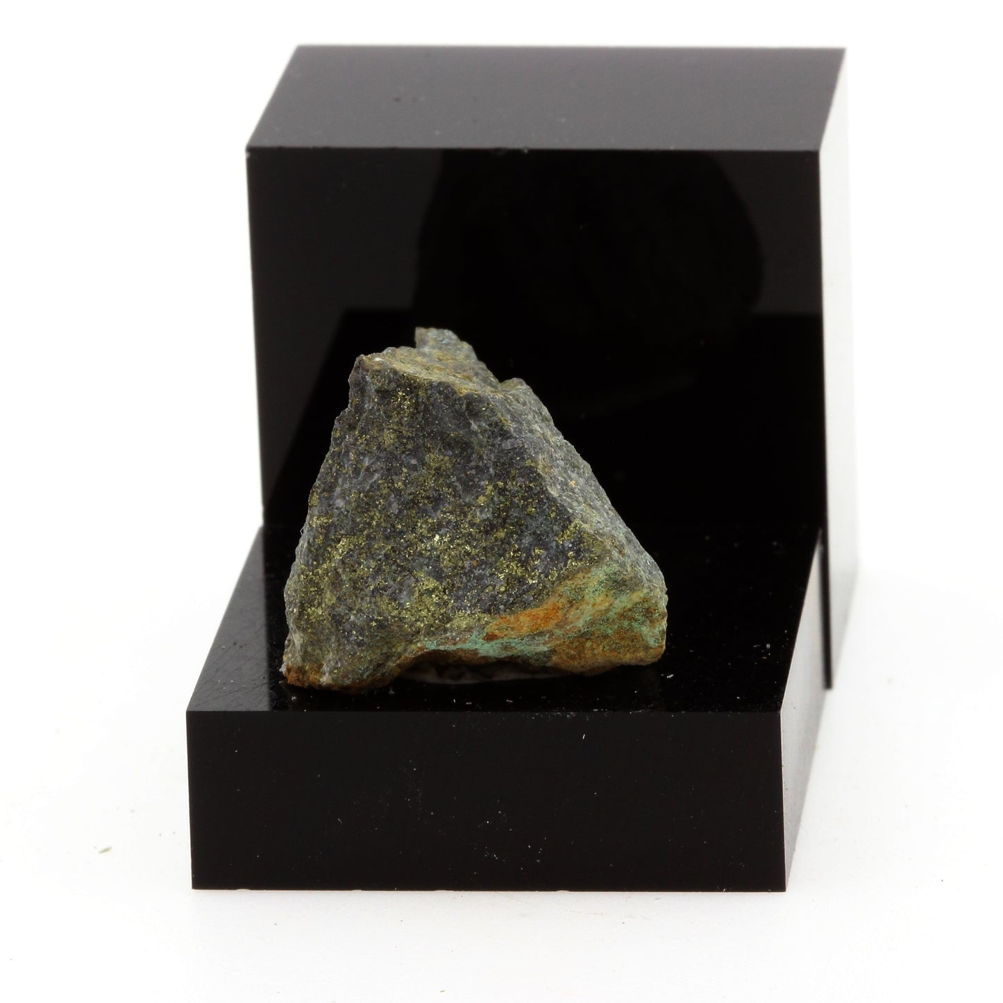 Diopside + Pyrite. 35.6 carats. Lanark, Ontario, Canada