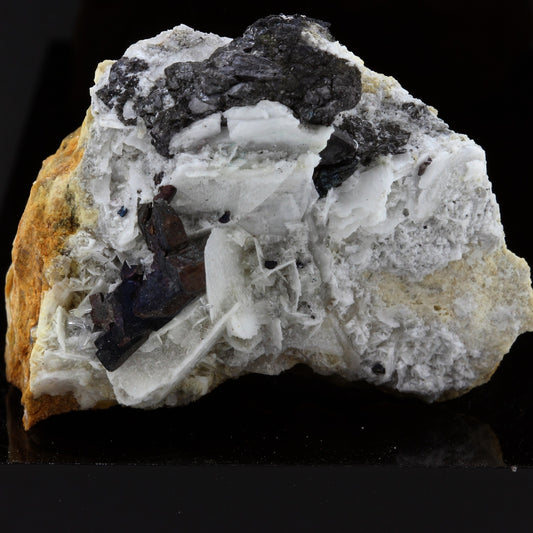Bournonite, Baryte, Siderite, Quartz. 183.2 carats. Mésage Mine, Vizille, France