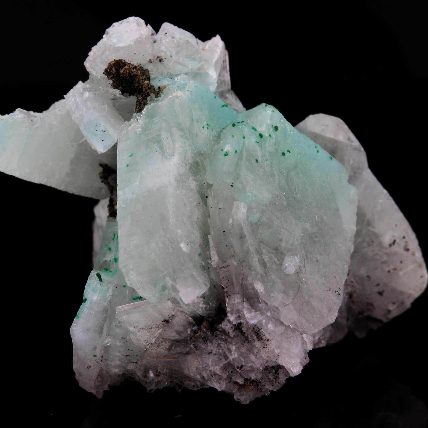Barite Malachite. 140.7 carats. Shangulowé Mine, Katanga, Zaïre