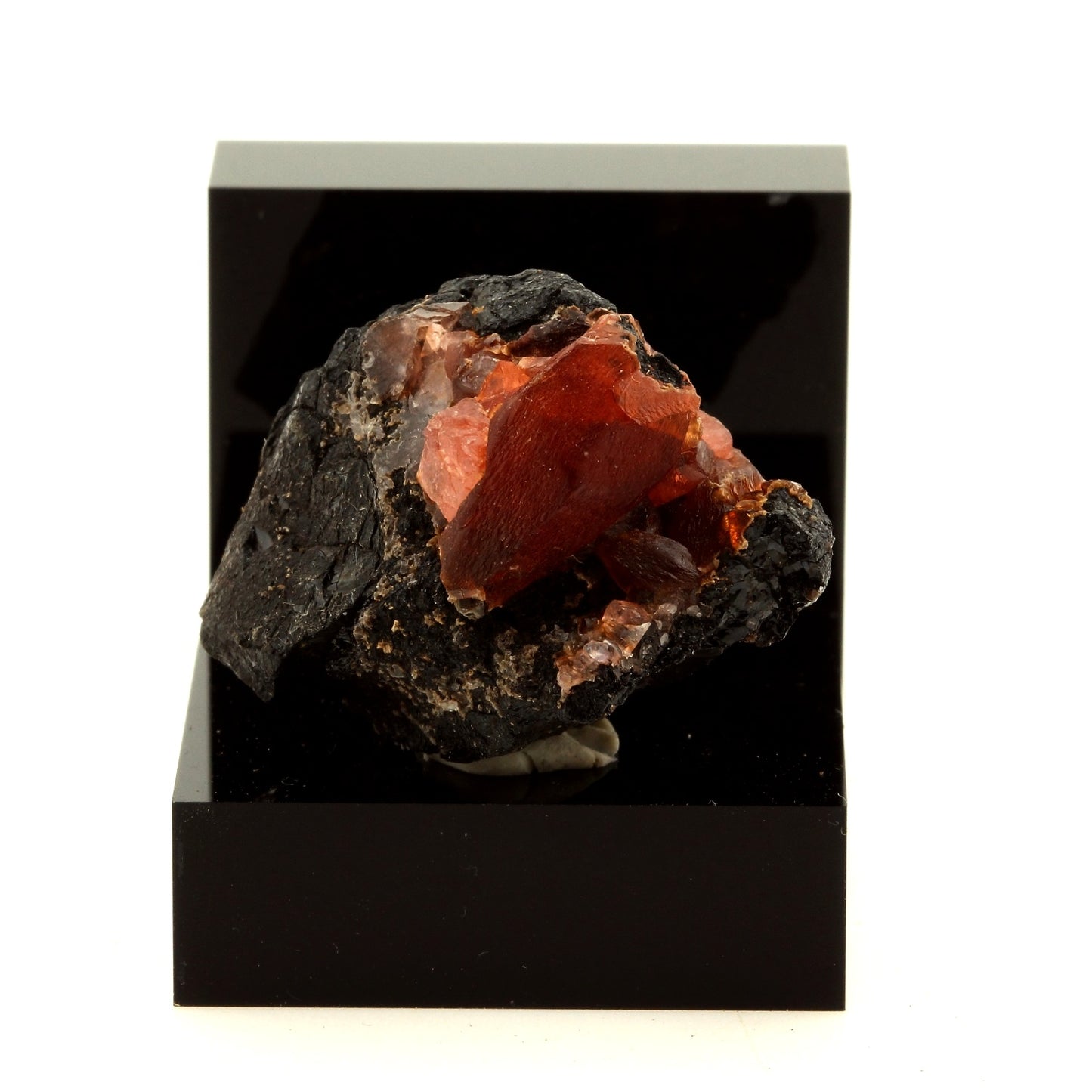 Rhodochrosite. 82.61 carats. Potosí Mine, Francisco Portillo, Chihuahua, Mexique