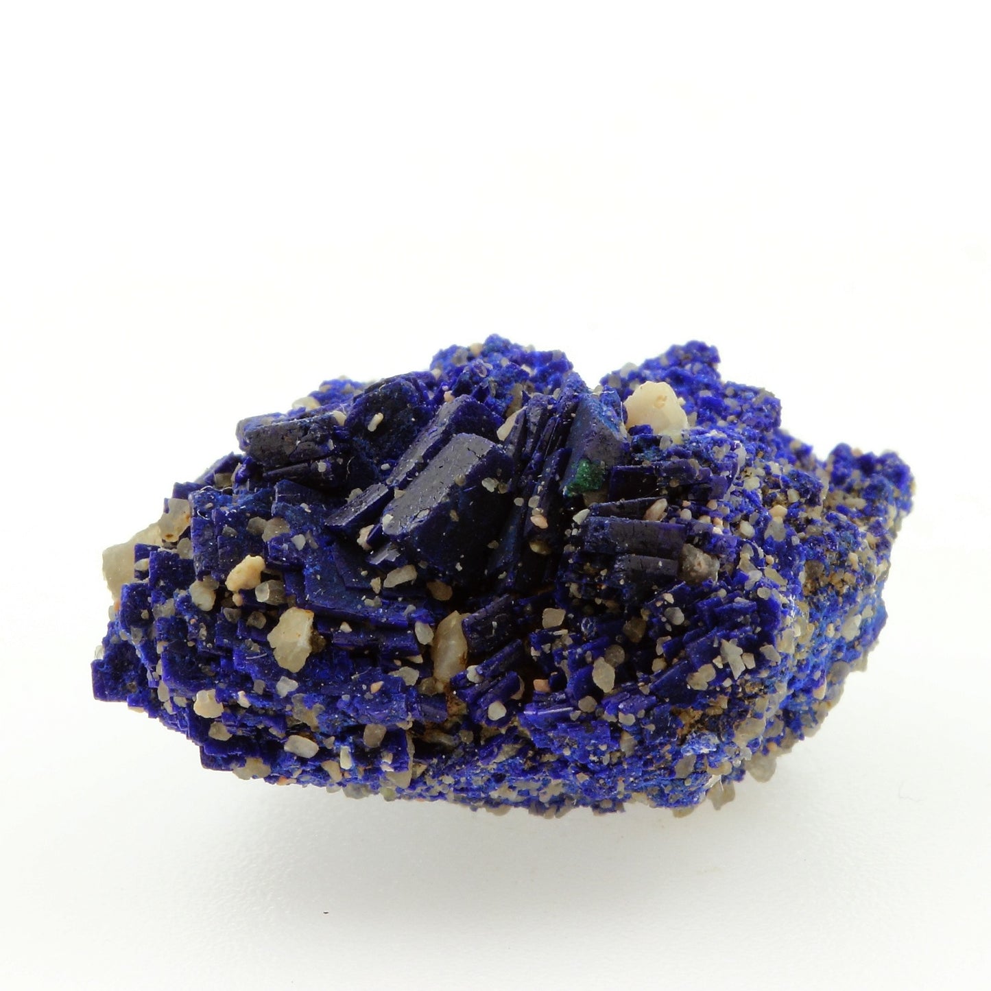 Chessylite (Azurite). 34.13 carats. Chessy-les-Mines, Rhône, France