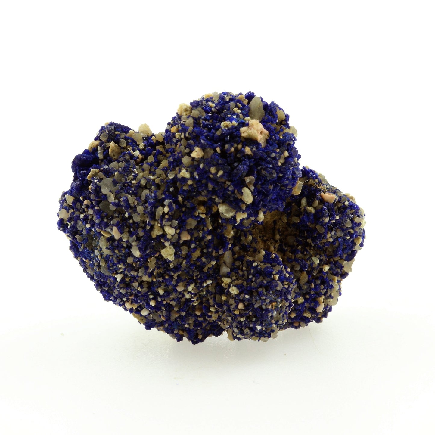 Chessylite (Azurite). 82.85 carats. Chessy-les-Mines, Rhône, France