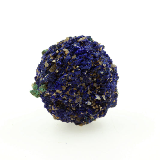 Chessylite (Azurite) + Cuprite. 68.59 carats. Chessy-les-Mines, Rhône, France